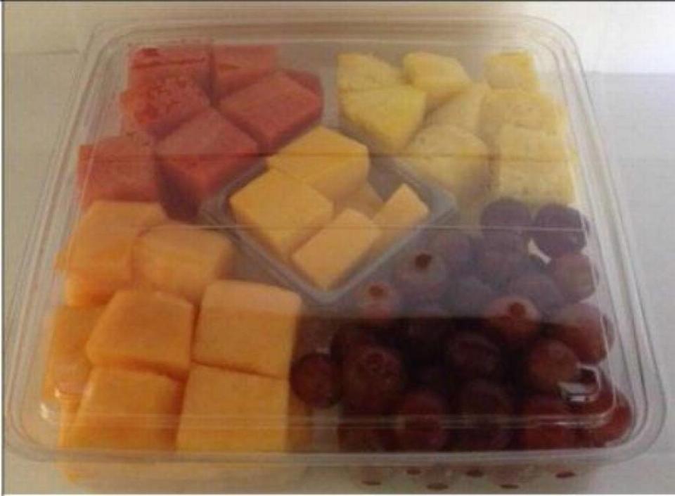 A 40-ounce seasonal fruit tray is among those recalled at Walmart due to listeria concerns in October 2020.