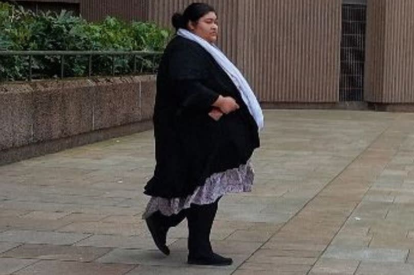 Shania Begum outside Liverpool Crown Court