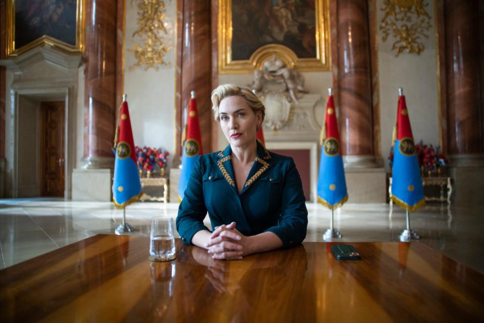 Kate Winslet as Chancellor Elena Vernham in "The Regime."