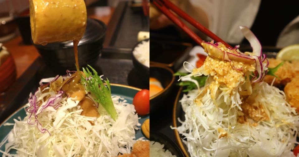 itacho tonkatsu - cabbage salad