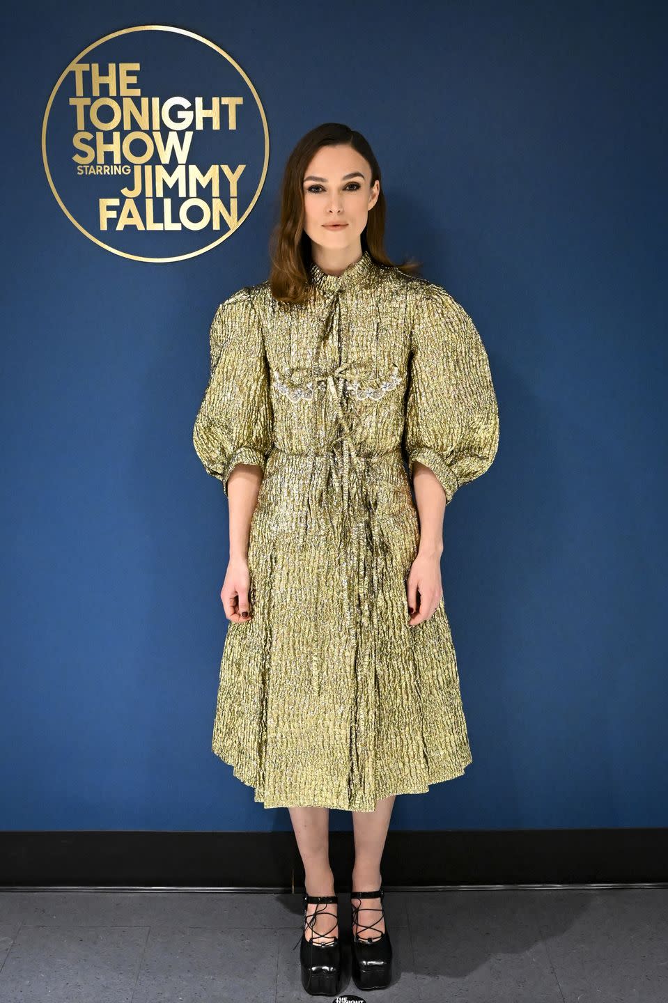 the tonight show starring jimmy fallon episode 1815 pictured actress keira knightley poses backstage on wednesday, march 15, 2023 photo by todd owyoungnbc via getty images