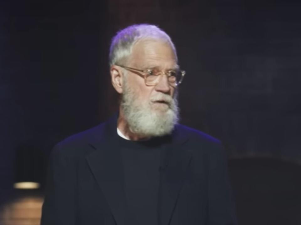 David Letterman performing at the Netflix is a Joke festival (Netflix)