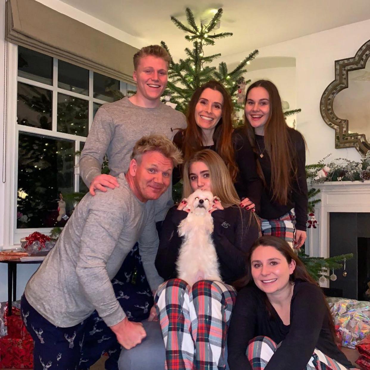 Gordon Ramsay and his family during Christmas