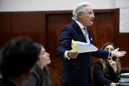 Lawyer for U.S. President Donald Trump, Marc Kasowitz, appears in court during a defamation hearing for Summer Zervos, a former contestant on The Apprentice, in New York State Supreme Court in Manhattan, New York, U.S., December 5, 2017. REUTERS/Barry Williams/Pool