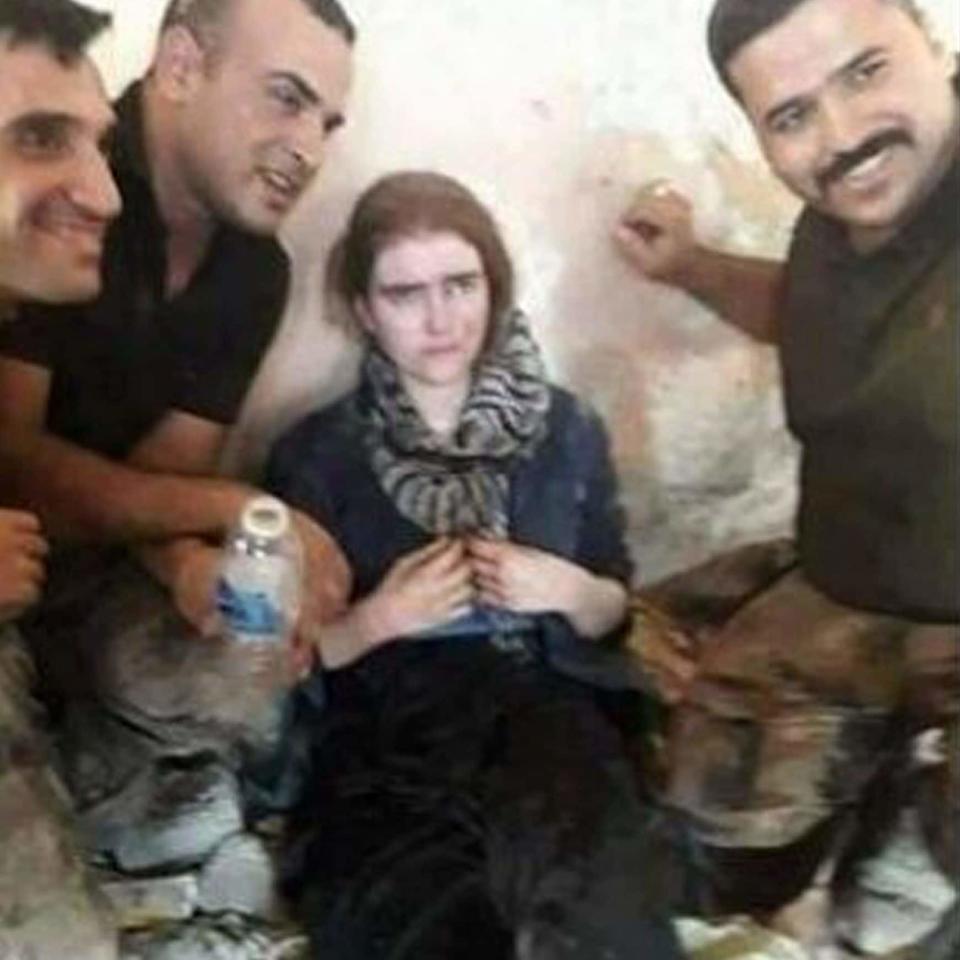 Wenzel after her capture by Iraqi forces in Mosul, Iraq - Iraq Counter Terrorism Service 