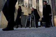 Film producer Harvey Weinstein departs his sexual assault trial at New York Criminal Court in the Manhattan borough of New York