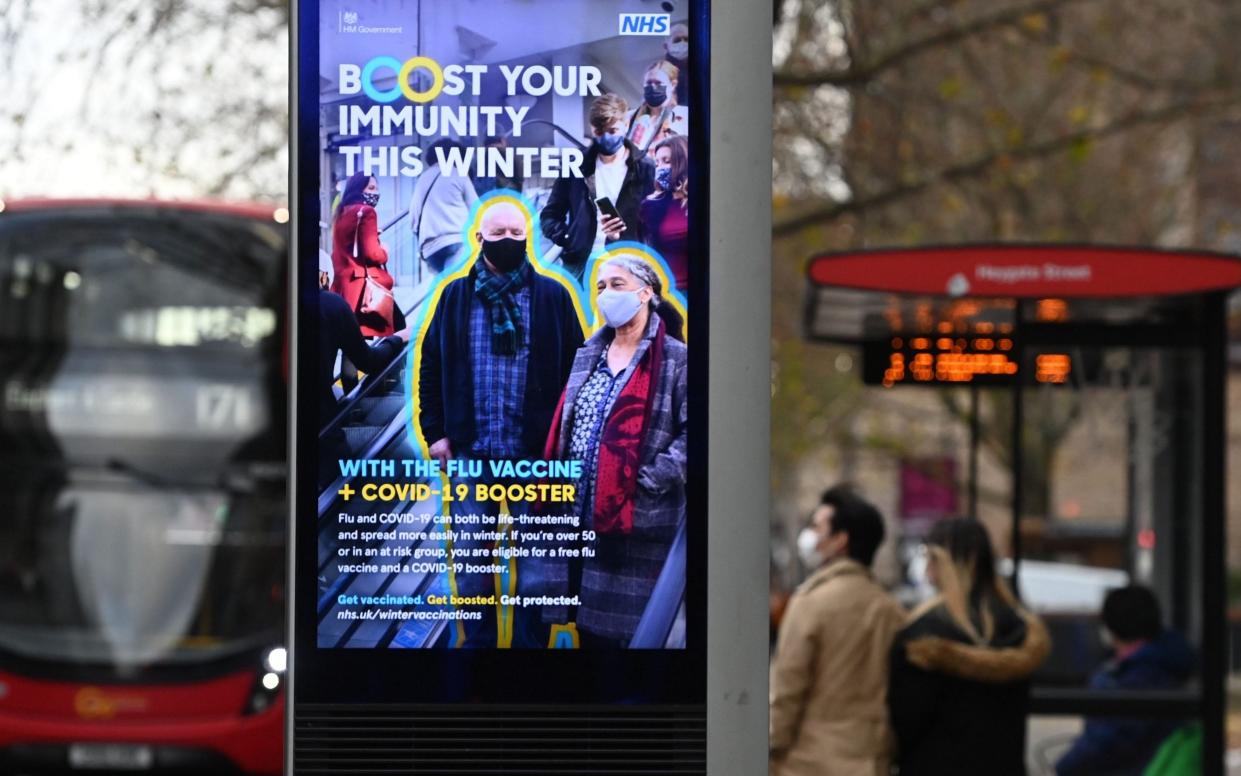 Vaccination poster, London - Andy Rain/EPA-EFE/Shutterstock