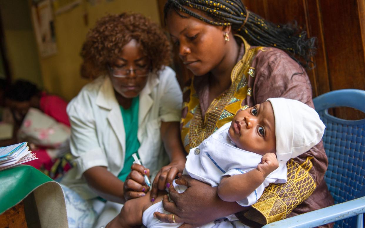 A child is vaccinated in the Democratic Republic of Congo - Phil Moore/Gavi