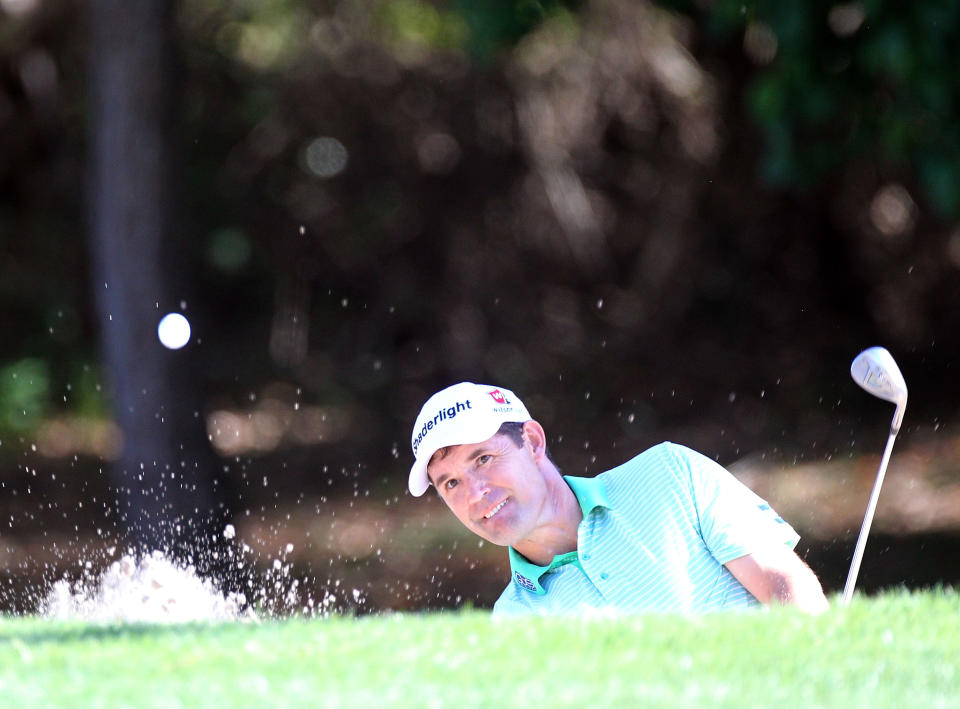 PALM HARBOR, FL - MARCH 15: Padraig Harrington of Ireland plays a shot on the eighth hole during the first round of the Transitions Championship at Innisbrook Resort and Golf Club on March 15, 2012 in Palm Harbor, Florida. (Photo by Sam Greenwood/Getty Images)