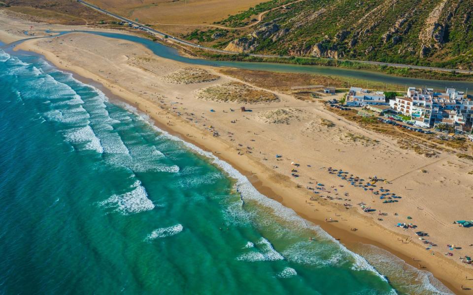 zahara beach spain holiday - Alamy