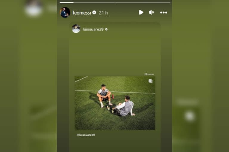 Lionel Messi compartió la publicación de su amigo (Foto Instagram @leomessi)