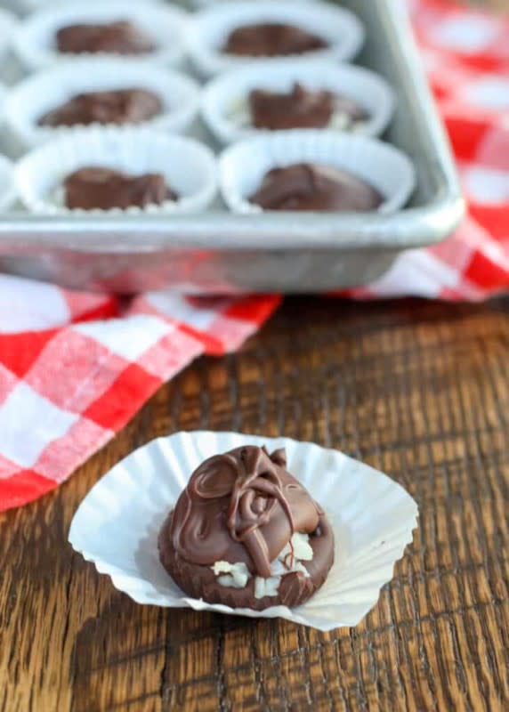 <p>Barefeet in the Kitchen</p><p>Sometimes you feel like a nut!</p><p><strong>Get the recipe: <a href="https://barefeetinthekitchen.com/homemade-almond-joys-with-dark-chocolate-recipe/" rel="nofollow noopener" target="_blank" data-ylk="slk:Homemade Almond Joys;elm:context_link;itc:0;sec:content-canvas" class="link rapid-noclick-resp">Homemade Almond Joys</a></strong></p>