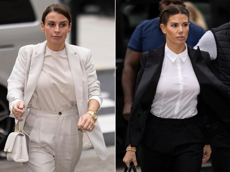 Coleen and Rebekah walking into court (Getty)