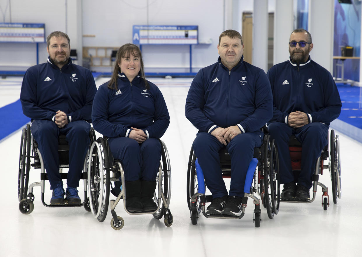 Hugh Nibloe, Meggan Dawson-Farrell, Melrose and Gregor Ewan are now preparing for the start of the Winter Paralympic Games in Beijing in March
