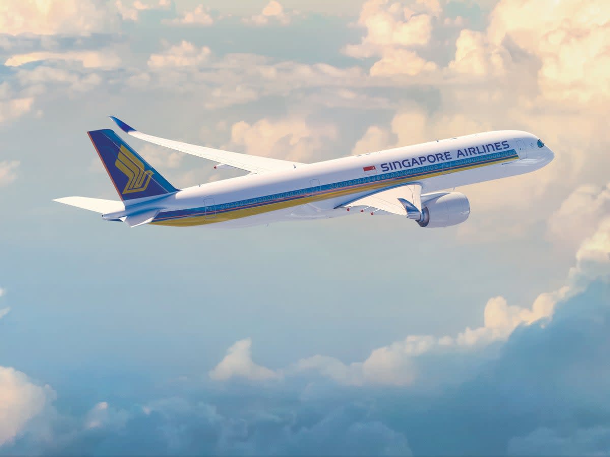 Fast mover: Airbus A350 as used on the new Gatwick-Singapore link (Singapore Airlines)