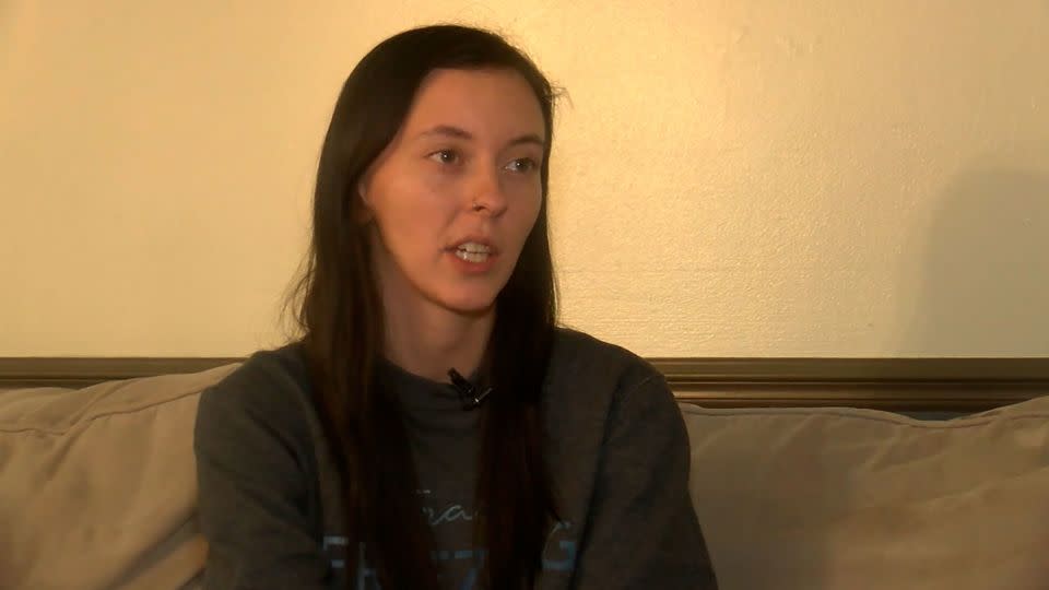 Courtney Price told CNN affiliate WOIO that her son developed chemical pneumonitis after inhaling chemicals released by the flash-bangs. - WOIO