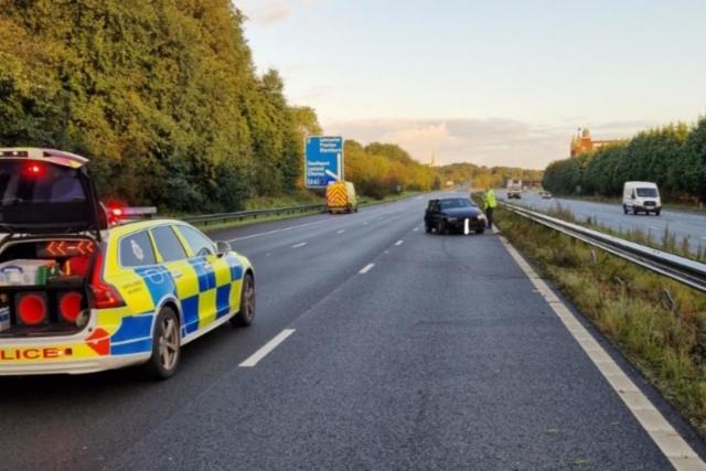 Police warning as drink driver crash led to motorway closure