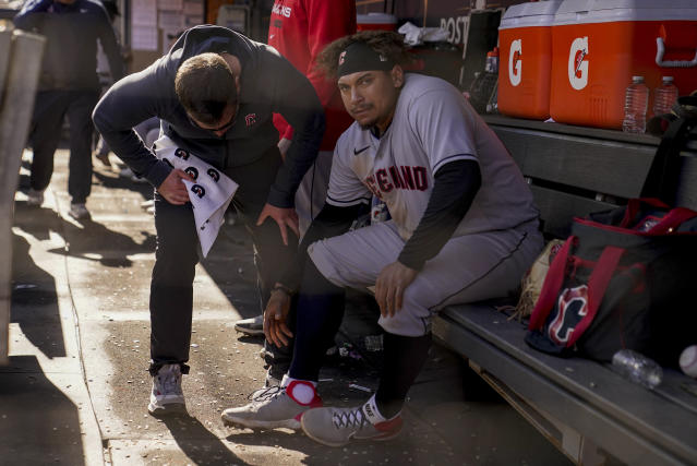 Cleveland Guardians on X: José Ramírez is cold as ice. 🥶 Ricky probably  wouldn't want to give him the heater though.  / X