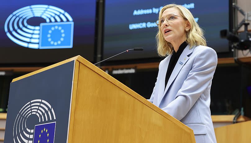 Cate Blanchett forderte die Abgeordneten auf, den Geist der Flüchtlingskonvention von 1951 zu respektieren und mit "gefährlichen Mythen" über Asylbewerber aufzuräumen.