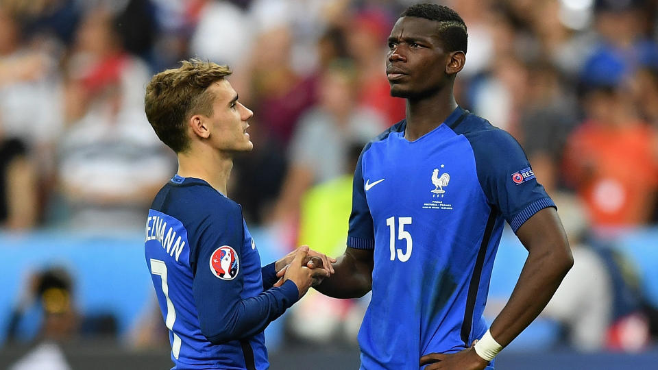 Already France team-mates, Antoine Griezmann said he would love to play with Paul Pogba more often.