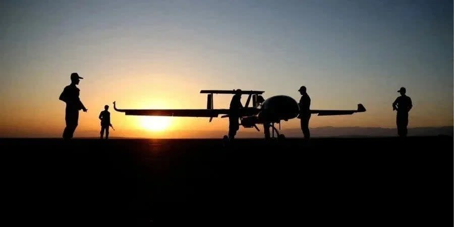 Drone training at an unknown location in Iran