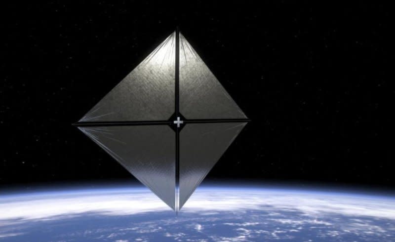 Rocket Lab launched NASA’s new composite solar sail into orbit where it will undergo weeks of testing, using sunlight to propel it through the solar system. Image courtesy of NASA/Aero Animation/Ben Schweighart