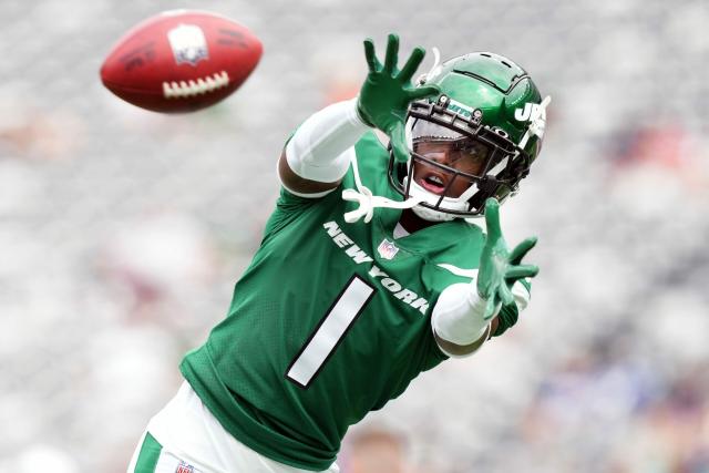 sauce gardner in jets uniform