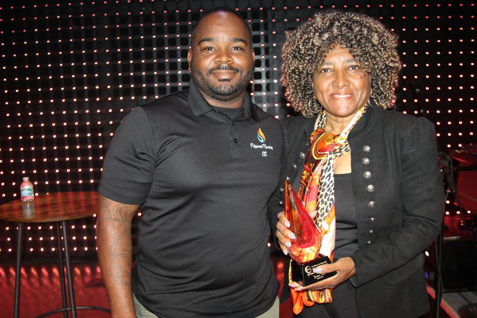 Yvonne Hill, of Legacy Tours, was presented with the Elmer Tabor Generosity Award at the 2023 ENPY Awards.