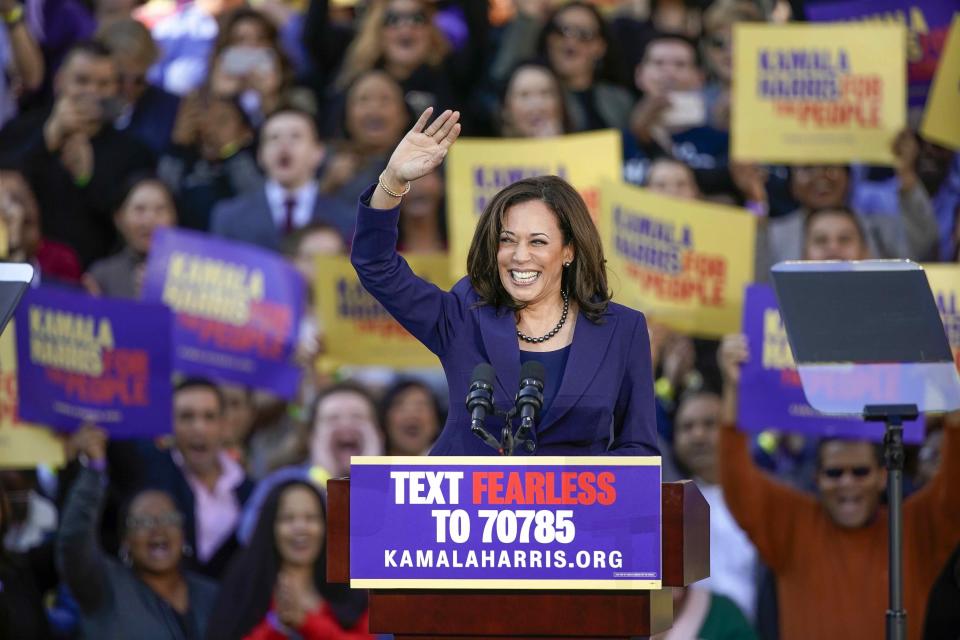 Kamala Harris schafft es definitiv, Leute zu mobilisieren. (Bild: AP Photo/Tony Avelar)