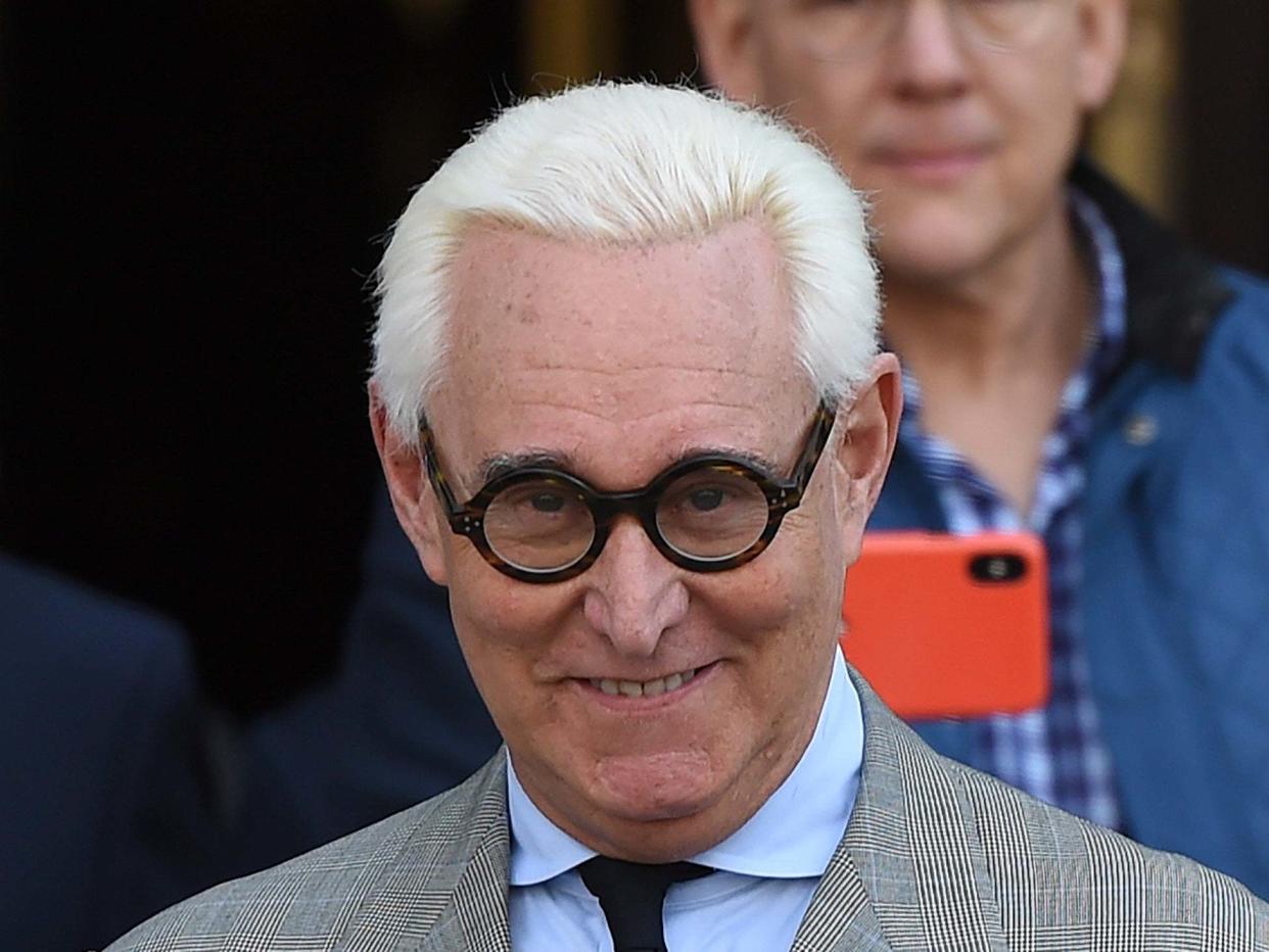 Former Trump advisor Roger Stone was denied a retrial on the grounds of jury bias: AFP via Getty Images
