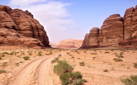 The Jordan Trail takes walkers through Wadi Rum - Credit: ALAMY