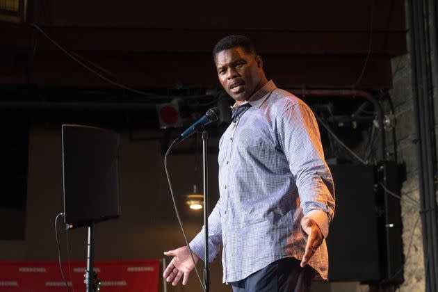 Heisman Trophy winner and Republican candidate for U.S. Senate Herschel Walker speaks at a rally on May 23 in Athens, Georgia. (Photo: Megan Varner via Getty Images)