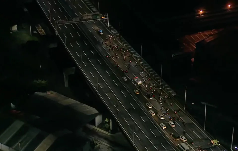 Após três horas, ponte Rio-Niterói é liberada parcialmente - Foto: Reprodução/TV Globo