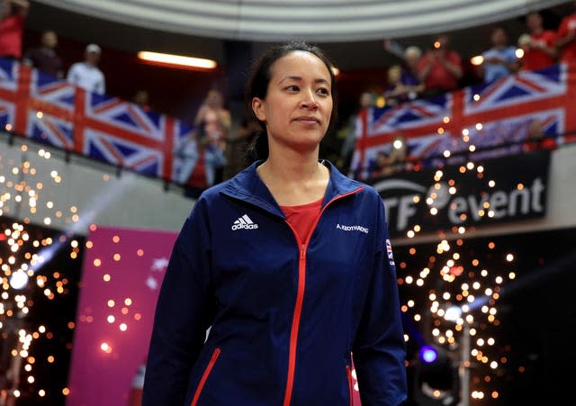Britain's Billie Jean King Cup captain Anne Keothavong