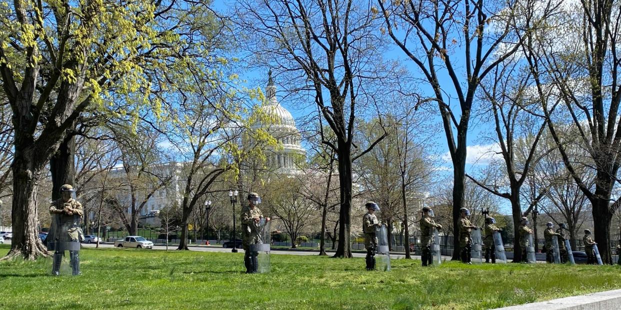 National Guard presence around the Capitol after a suspect rammed a police checkpoint