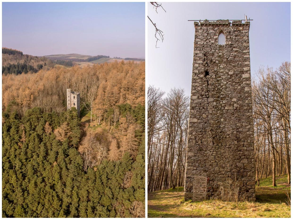 Binn Hill Tower in Perthshire, Scotland