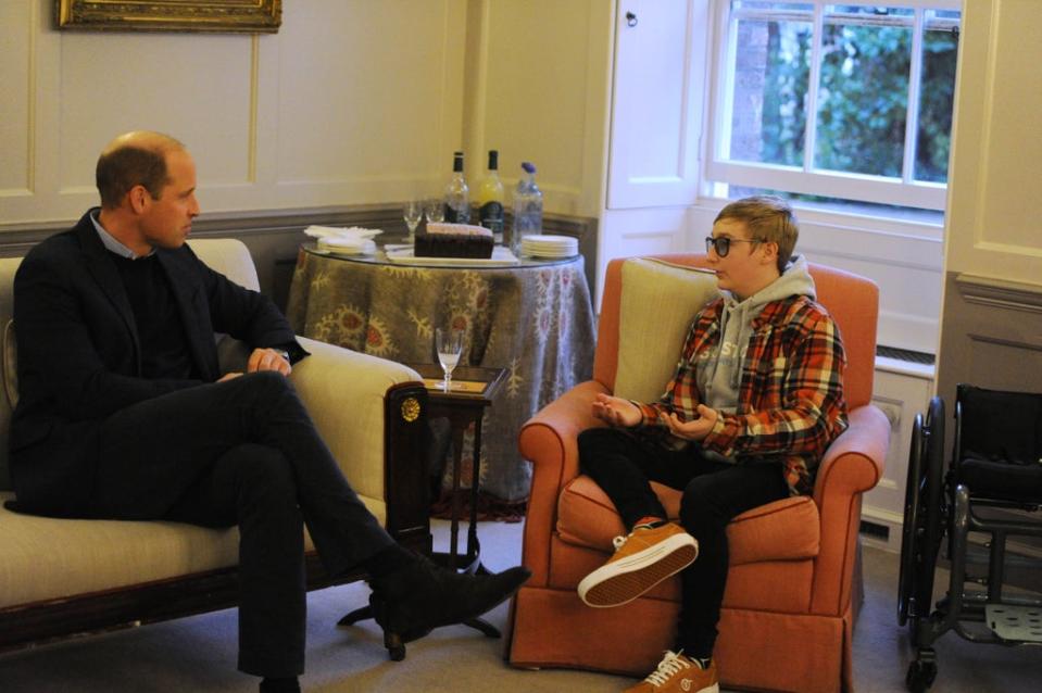 William meeting WCMX rider Tom (BBC/PA)