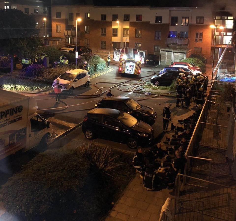 <em>Arson – a woman has died in a suspected arson attack on a townhouse in Woolwich (Picture: PA)</em>