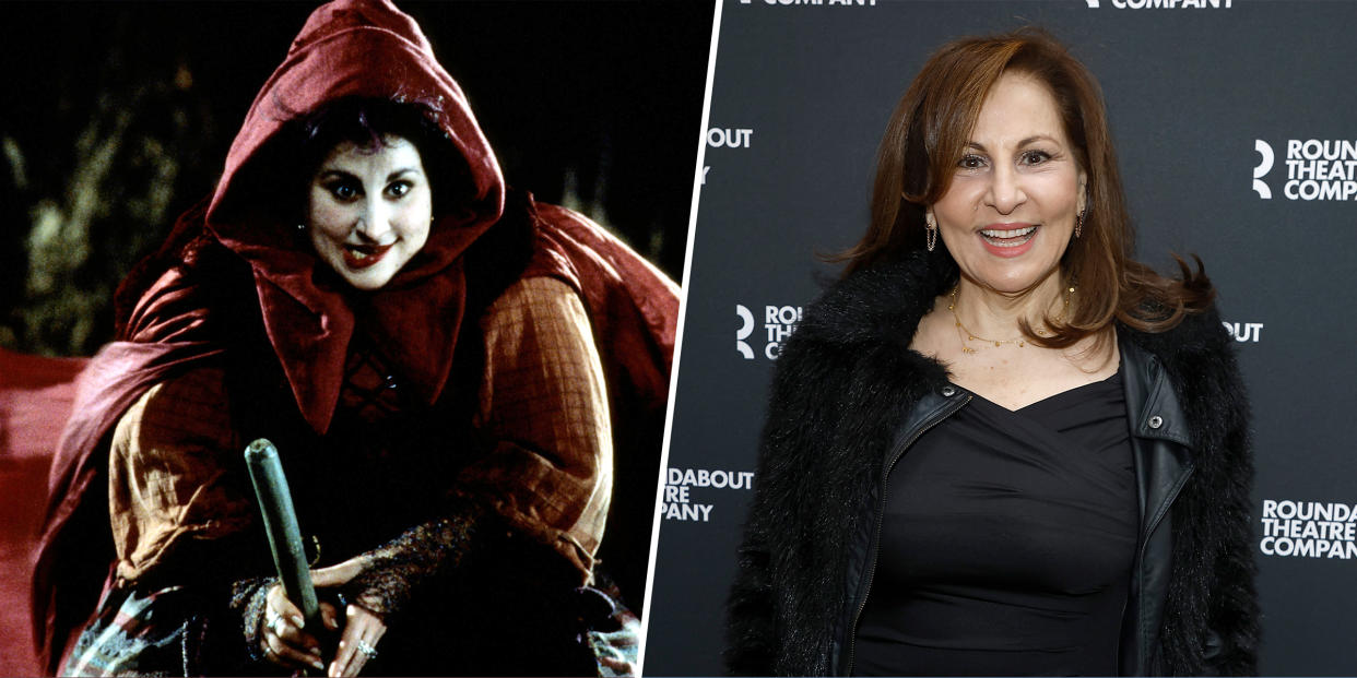 Kathy Najimy in 1993 and today.
 (Alamy / Getty Images)