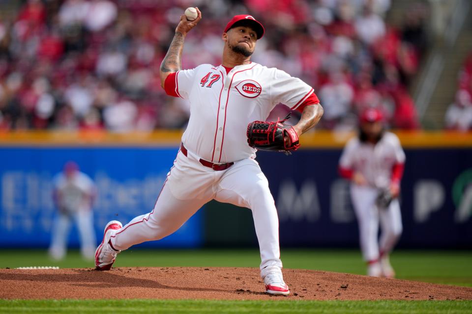 Cincinnati Reds starting pitcher Frankie Montas