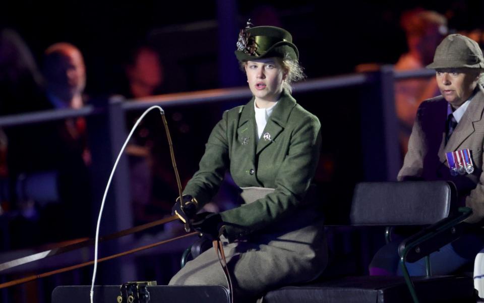 Lady Louise Windsor during the A Gallop Through History performance as part of the official celebrations for the Queen's Platinum Jubilee at the Royal Windsor Horse Show at Home Park - Chris Jackson/Getty Images