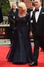 <p>Camilla arrived at the 2019 Olivier Awards re-wearing the sparkly navy gown, diamond statement necklace, and diamond earrings that she originally wore to <a href="https://www.townandcountrymag.com/society/tradition/g25058013/prince-charles-70th-birthday-party-photos/" rel="nofollow noopener" target="_blank" data-ylk="slk:Prince Charles's 70th birthday party.;elm:context_link;itc:0;sec:content-canvas" class="link ">Prince Charles's 70th birthday party. </a></p>