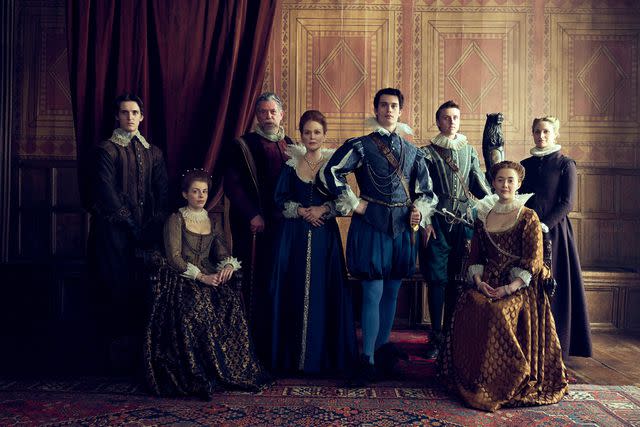 <p>Starz</p> The cast of "Mary & George"