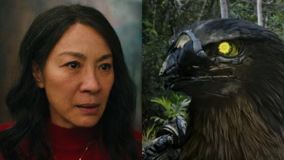 Michelle Yeoh in Everything Everywhere All At Once and Transformers: Rise of the Beasts