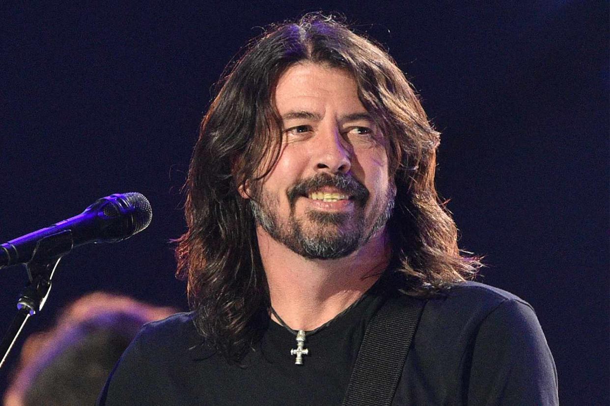 <p>VALERIE MACON/AFP/Getty</p> Dave Grohl