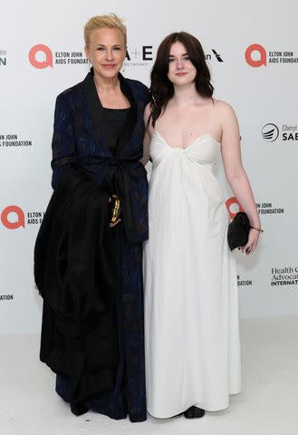 <p>Dia Dipasupil/WireImage</p> Patricia Arquette and daughter Harlow Jane at the Elton John AIDS Foundation Oscars Viewing Party in West Hollywood, California, on March 10, 2024