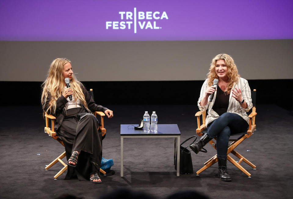 NEW YORK, NEW YORK - JUNE 17: Crystal Moselle and Alicia Rodis  attend Master Class – Intimacy Coordinator Alicia Rodis - duirng the 2022 Tribeca Festival at SVA Theater on June 17, 2022 in New York City. (Photo by Arturo Holmes/Getty Images for Tribeca Festival)