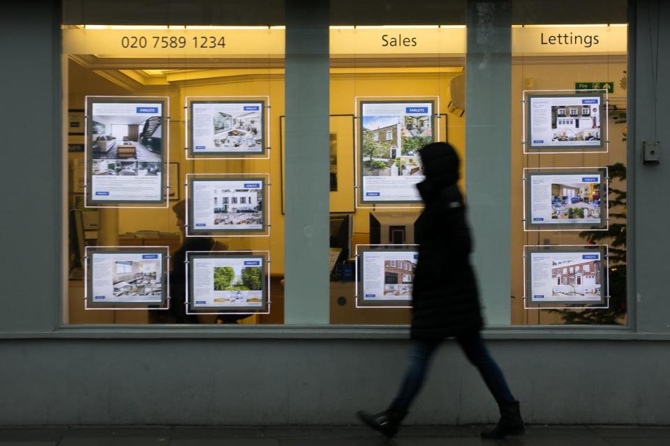 A typical household rolling off a fixed-rate mortgage before the end of 2026 will also face a jump of around £180 a month (PA Wire)