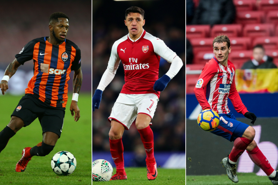 Transfer targets: Fred, Alexis Sanchez, Antoine Griezmann