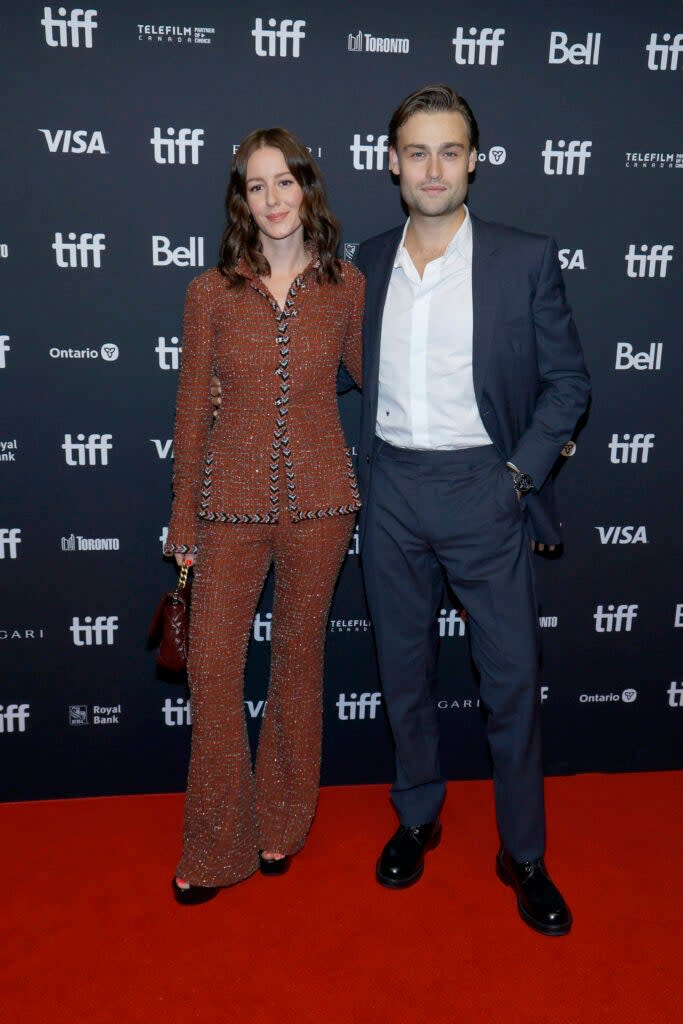 TORONTO, ONTARIO – SEPTEMBER 08: Irina Starshenbaum and Douglas Booth attend the “Shoshana” premiere during the 2023 Toronto International Film Festival at TIFF Bell Lightbox on September 08, 2023 in Toronto, Ontario. (Photo by Jemal Countess/Getty Images)